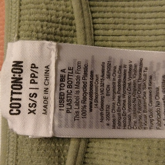 Cotton On 2pc ribbed cropped tanks size xs - Picture 4 of 5